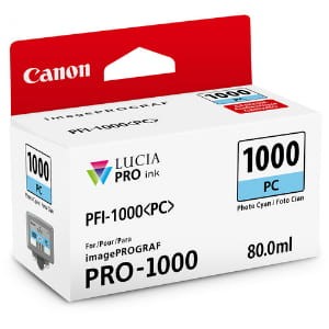 Zum Produkt Canon tintenpatrone photo cyan PFI-1000PC, 80 ml