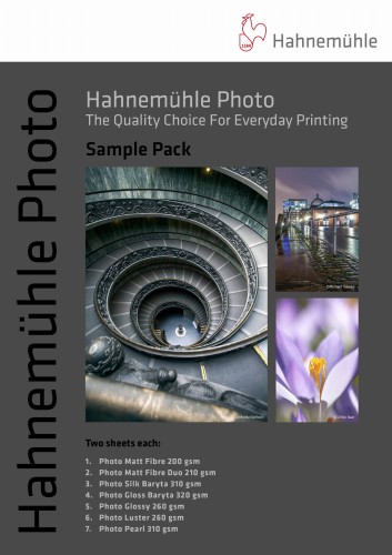 Przejdź do produktu Wzornik papierów Hahnemühle Photo Sample Pack