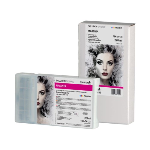 Przejdź do produktu Atrament Solution Graphic do drukarki Epson 7400/9400/7450/9450 (220 ml) magenta (T6123)