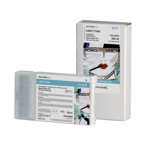 Zum Produkt Solution dye tintenpatrone für Epson 7800/7880/9800/9880 light cyan 220 ml