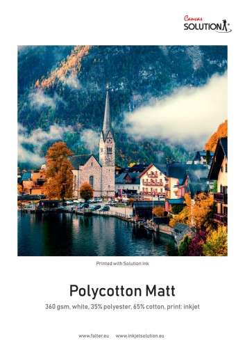Zum Produkt Solution Canvas Polycotton Matt (360 gsm) White