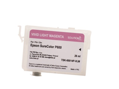 Zum Produkt Wiederbefüllbare tintenpatrone für Epson Stylus Photo SC-P600 vivid light magenta (26ml)