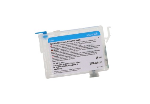 Zum Produkt Wiederbefüllbare tintenpatrone für Epson Stylus Photo R3000 cyan (26ml)